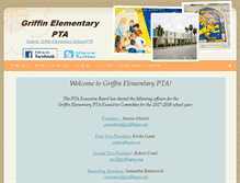 Tablet Screenshot of griffinpta.org